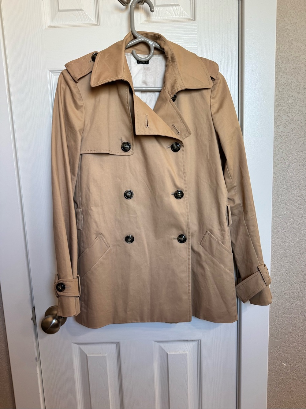 Joseph Beige Double-Breasted Trench Coat